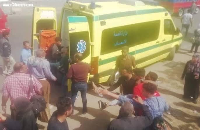 إصابة 10 أشخاص في حادثين سير بكفر الشيخ